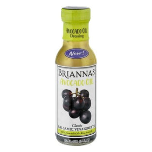 Briannas Avocado Oil Dressing Balsamic Vinaigrette Classic 6/10 OZ [UNFI #2720803] [ebt]