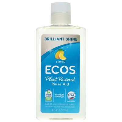 Ecos Rinse Aid Plant Powered Lemon 12/8 OZ [UNFI #595637] T