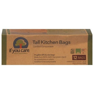 If You Care Tall Kitchen Bags 13 Gallon 12 Ct [UNFI #0699207] T