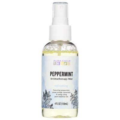 Aura Cacia Aromatherapy Mist Peppermint Refreshing 1/4 OZ [UNFI #277228] T