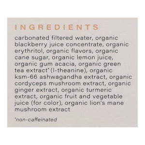 Hiyo Functional Seltzer Blackberry Lemon Organic 6/4/12 OZ [UNFI #2916500] [ebt] T