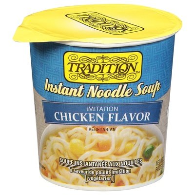 Tradition Instant Noodle Soup Vegetarian Chicken Flavor Imitation 12/2.29Oz [UNFI #0863662] [ebt]