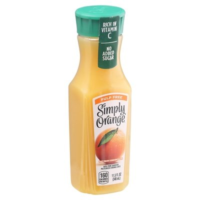 Simply Orange Juice Pulp Free 12/340 ML [UNFI #1513977] [ebt] T