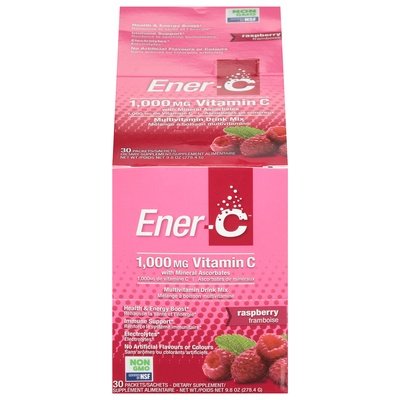 Ener-C Multivitamin Drink Mix Vitamin C 1000 Mg Raspberry 1/30 PKT [UNFI #1275213] T