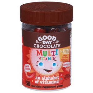 Good Day Chocolate Multivitamin For Kids 50 TAB [UNFI #2263804] T