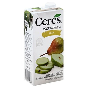 Ceres 100% Juice Pear 12/33.8Oz [UNFI #0530121] [ebt]