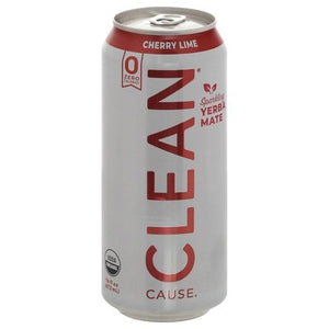 Clean Cause Yerba Mate Cherry Lime Sparkling 12/16 OZ [UNFI #2566610] [ebt] T