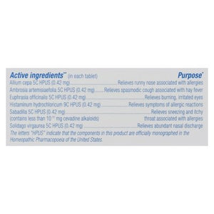 Boiron Allergy Relief Unflavored Meltaway Tablets 60 TAB [UNFI #2862076] T