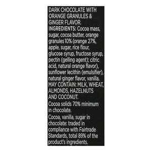 Divine Chocolate Dark Chocolate With Ginger & Orange 12/3 OZ [UNFI #2398675] [ebt] T
