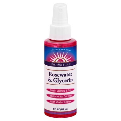Heritage Store, Inc Rosewater & Glycerin 4 OZ [UNFI #1157312] T