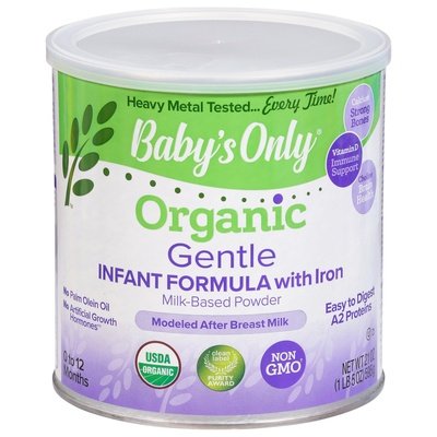 Babys Only Organic Infant Formula with Iron Organic Milk-Based Powder Gentle 6/21 OZ [UNFI #3000312] [ebt]