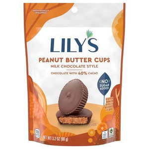 Lilys Peanut Butter Cups Milk Chocolate Style 12/3.2 OZ [UNFI #2415834] [ebt] T