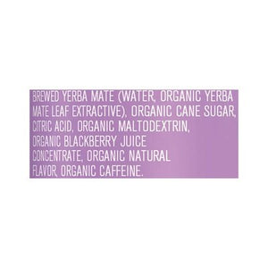 Yachak Organic Yerba Mate Energy Drink Organic Blackberry Yerba Mate 12/16 OZ [UNFI #2752293] [ebt]
