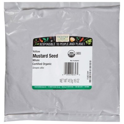 Frontier Nat Prod Co-Op Mustard Seed Yellow Whole 1 Lb [UNFI #0311449] [ebt]