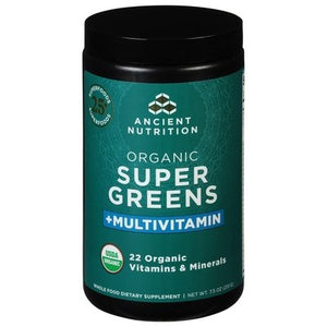 Ancient Nutrition Super Greens +Multivitamin Organic 7.5 OZ [UNFI #2936896] T