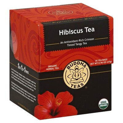 Buddha Teas Herbal Tea Organic Hibiscus Tea Tea Bags 6/18 BAG [UNFI #1876465] [ebt]