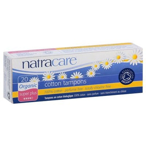 Natracare Tampons Cotton Organic Super Plus 20 Ct [UNFI #0129338] T