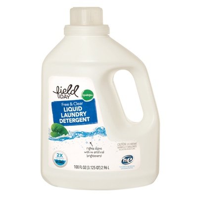 Field Day Laundry Detergent Free & Clear 4/100 OZ [UNFI #1824390] T