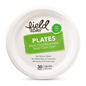 Field Day Renew Sugar Cane Fiber Plates 10/30 CT [UNFI #2710606] T