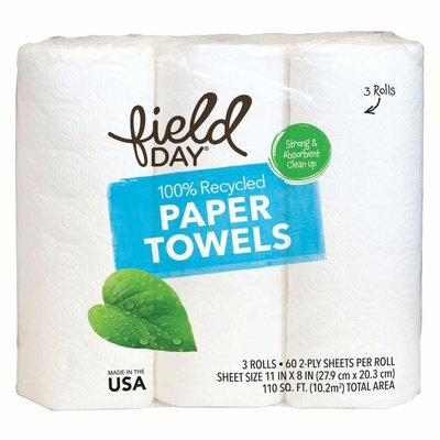 Field Day Paper Towels 100% Recyc 60Sheet 10/3 Roll [UNFI #0753343] T