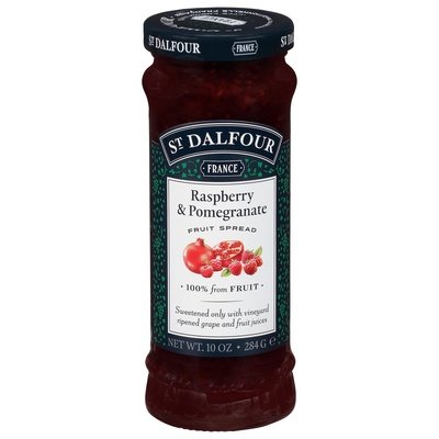 St Dalfour Fruit Spread Raspberry & Pomegranate 6/10 OZ [UNFI #259929] [ebt]
