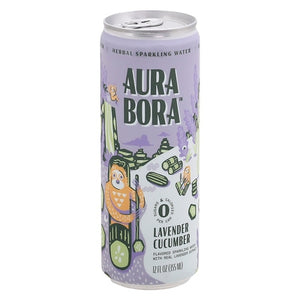 Aura Bora Sparkling Water Lavender Cucumber 12/12 OZ [UNFI #2610822] [ebt] T