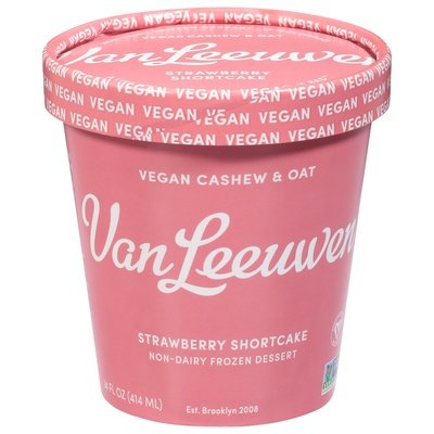 Van Leeuwen Ice Cream Strawberry Shortcake Non Dairy 8/14 OZ [UNFI  #2835767]