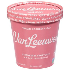 Van Leeuwen Ice Cream Strawberry Shortcake Non Dairy 8/14 OZ [UNFI  #2835767]