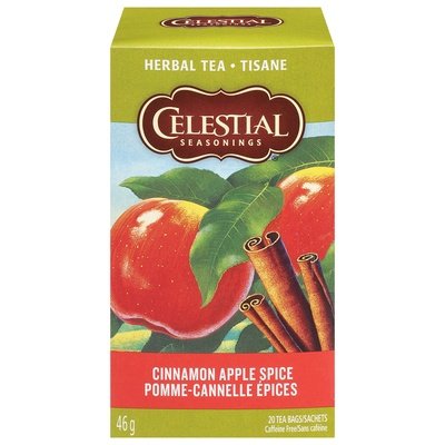 Celestial Seasonings Herbal Tea Caffeine Free Cinnamon Apple Spice Tea Bags 6/20 BAG [UNFI #629709] [ebt]