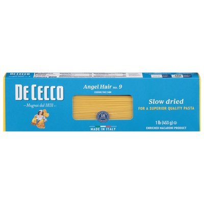 Dececco Angel Hair No. 9 Slow Dried 20/16 OZ [UNFI #0223743] [ebt]