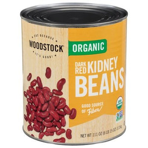 Woodstock Kidney Beans Organic Dark Red 6/111 OZ [UNFI #2138998] [ebt]