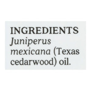 Aura Cacia Pure Essential Oil Texas Cedarwood Centering 1/.5 OZ [UNFI #713743] T