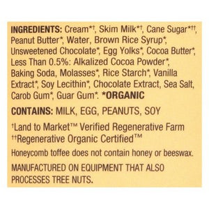 Alecs Ice Cream Peanut Butter Fudge Honeycomb 8/14 OZ [UNFI  #2935476]