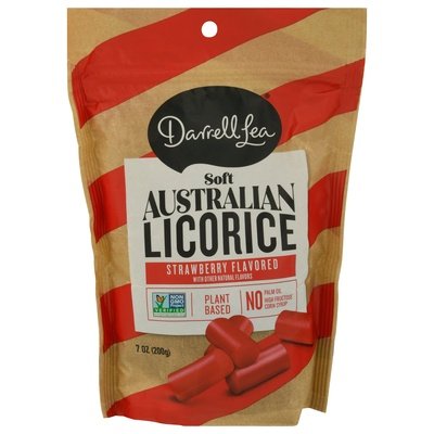 Darrell Lea Australian Licorice Strawberry Flavored Soft 8/7 OZ [UNFI #0863985] [ebt] T