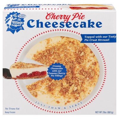 Village Piemaker Cherry Cheesecake Pie 8/2 Lb [UNFI  #2743938]