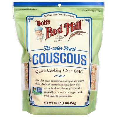 Bobs Red Mill Couscous Tri-Color Pearl 4/16 OZ [UNFI #2486496] [ebt]