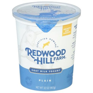 Redwood Hill Farm Yogurt Goat Milk Plain 6/32 OZ [UNFI #0623181] [ebt]