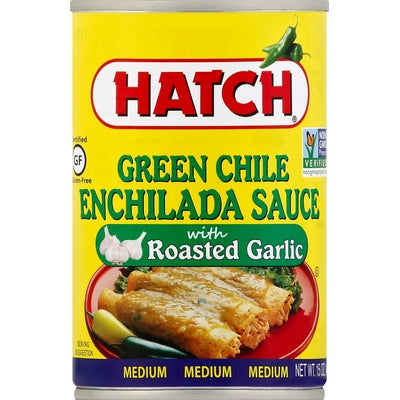 Hatch Enchilada Sauce Green Chile Medium 12/15 oz [UNFI #0568378 ] [ebt]
