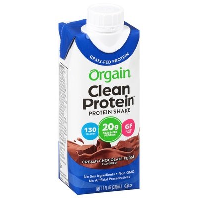 Orgain Protein Shake Grass Fed Creamy Chocolate Fudge Flavored 12/11 OZ [UNFI #1821339] [ebt]