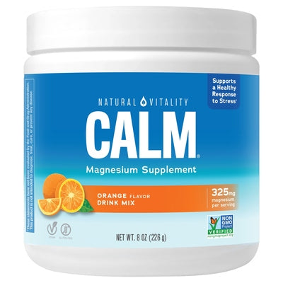 Natural Vitality Drink Mix Calm 325 mg Orange Flavor 8 OZ [UNFI #2760726] T