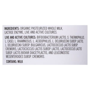 Green Valley Creamery Yogurt Lactose Free Organic Plain 6/24 OZ [UNFI #1796879] [ebt]