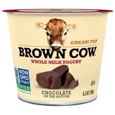 Brown Cow Yogurt Whole Milk Chocolate 12/5.3 OZ [UNFI #2068716] [ebt]