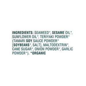 Gimme Seaweed Snacks Roasted Organic Teriyaki 6 Value Pack 8/6/.17 OZ [UNFI #1858067] [ebt]