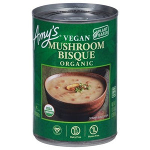 Amys Bisque Organic Vegan Mushroom 12/13.8 Z [UNFI #2783942] [ebt]