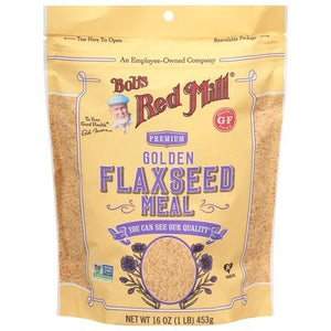 Bobs Red Mill Flax Seed Meal Golden Premium 4/16 OZ [UNFI #2153195] [ebt]