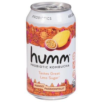 Humm Kombucha Kombucha Probiotic Mango Passionfruit 6/12 OZ [UNFI #2888899] [ebt]
