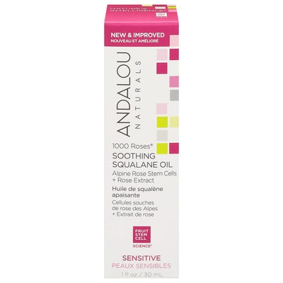 Andalou Naturals Squalane Oil Soothing Sensitive 1 OZ [UNFI #2838993] T