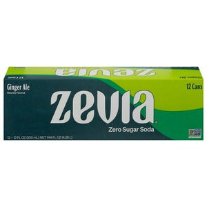 Zevia Soda Zero Sugar Ginger Ale 2/12/12 OZ [UNFI #2892123] [ebt] T