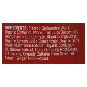 Odyssey Mushroom Elixir Orange Ginger Energy + Focus Sparkling 12/12 OZ [UNFI #2849412] [ebt] T