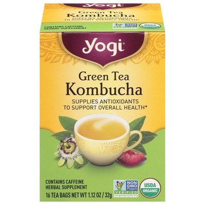 Yogi Green Tea Kombucha Tea Bags 6/16 BAG [UNFI #355362] [ebt]